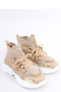 Buty sportowe za kostkę skarpetkowe PETRA KHAKI - Inello Inello