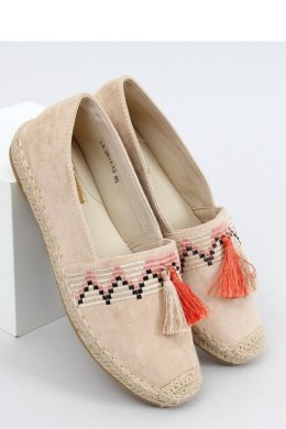 ESPADRYLE BOHO Z FRĘDZLEM BEŻOWE LX-3R11 BEIGE - Inello Inello