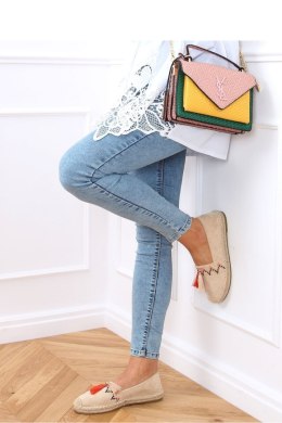 ESPADRYLE BOHO Z FRĘDZLEM BEŻOWE LX-3R11 BEIGE - Inello Inello