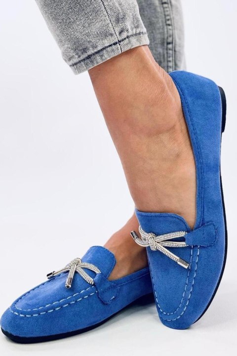 Mokasyny zamszowe MARSOIN BLUE - Inello Inello Mokasyny zamszowe MARSOIN BLUE - Inello Inello