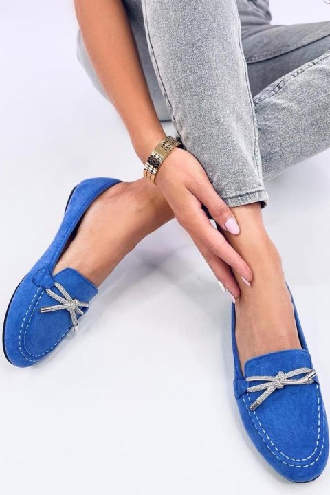 Mokasyny zamszowe MARSOIN BLUE - Inello Inello Mokasyny zamszowe MARSOIN BLUE - Inello Inello