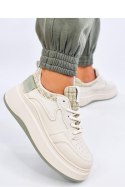Sneakersy damskie pastelowe MOTIMES BEIGE GREEN - Inello Inello