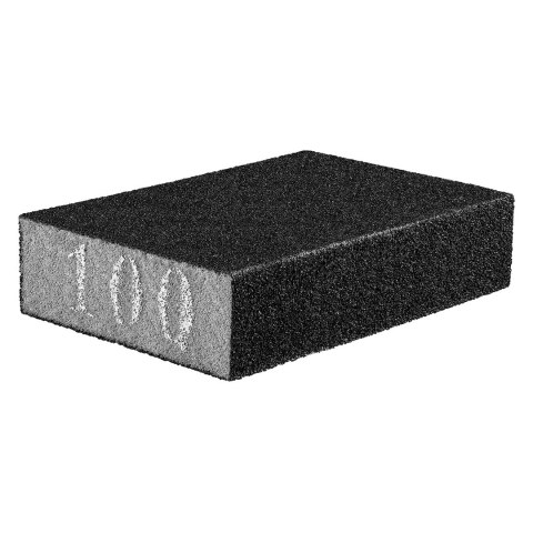 Gąbka ścierna 70 x 25 x 100 mm, K100 Gąbka ścierna 70 x 25 x 100 mm, K100