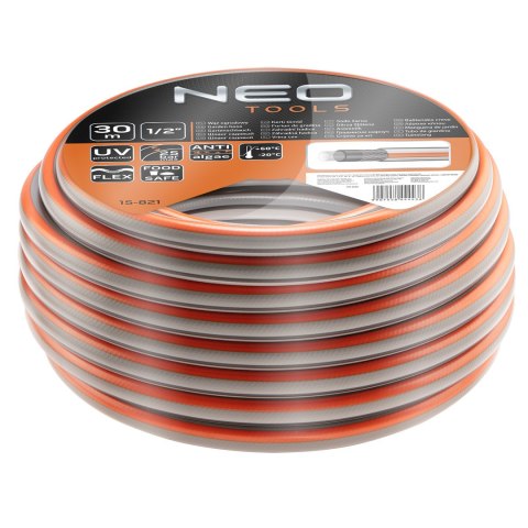 Wąż ogrodowy 1/2" x 30 m, 4-warstwowy NEO OPTIMA Wąż ogrodowy 1/2" x 30 m, 4-warstwowy NEO OPTIMA