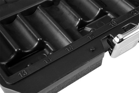 Nasadki udarowe 1/2", 10-24 mm, zestaw 10 szt., CrMo Nasadki udarowe 1/2", 10-24 mm, zestaw 10 szt., CrMo