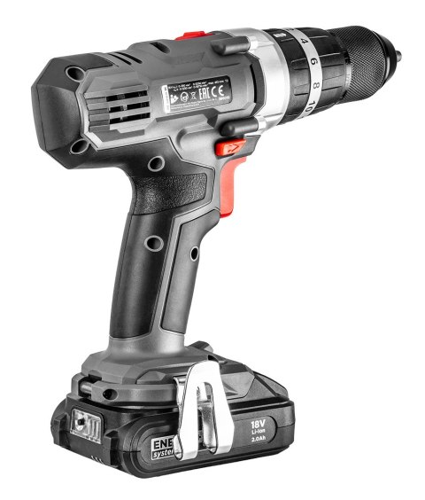 Wiertarko-wkrętarka akumulatorowa z udarem Energy+ 18V, Li-Ion, uchwyt 13 mm, bez akumulatora Wiertarko-wkrętarka akumulatorowa z udarem Energy+ 18V, Li-Ion, uchwyt 13 mm, bez akumulatora