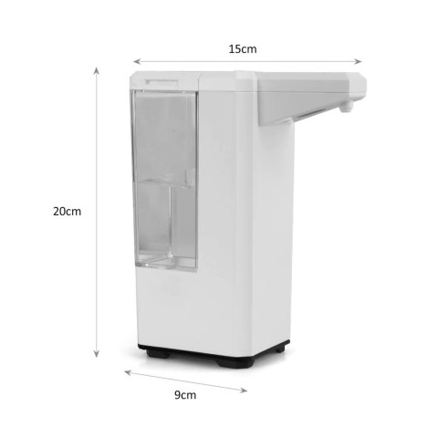 Automatyczny dozownik pojemnik dyspenser do płynów dezynfekujących 500ml na 4 baterie AA Promedix PR-470 Automatyczny dozownik pojemnik dyspenser do płynów dezynfekujących 500ml na 4 baterie AA Promedix PR-470