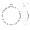 Lampa LED Maclean, Ścienno sufitowa, Kolor biały, W 1100lm, 15W, IP54, Kolor światła naturalny biały (4000K), MCE342