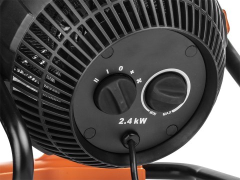 Nagrzewnica i wentylator, 2 w 1, moc 2400W, model manualny Nagrzewnica i wentylator, 2 w 1, moc 2400W, model manualny