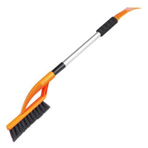 Szczotka zmiotka skrobaczka do szyb śniegu lodu z uchwytem softgrip teleskopowa 84-118 cm Szczotka zmiotka skrobaczka do szyb śniegu lodu z uchwytem softgrip teleskopowa 84-118 cm