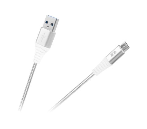 Kabel USB - USB micro REBEL 50 cm biały Kabel USB - USB micro REBEL 50 cm biały