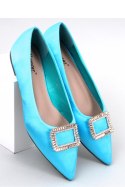 Baleriny eleganckie z kamieniami LORELLA BLUE - Inello Inello