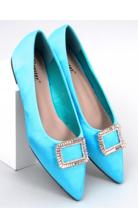 Baleriny eleganckie z kamieniami LORELLA BLUE - Inello Inello Baleriny eleganckie z kamieniami LORELLA BLUE - Inello Inello