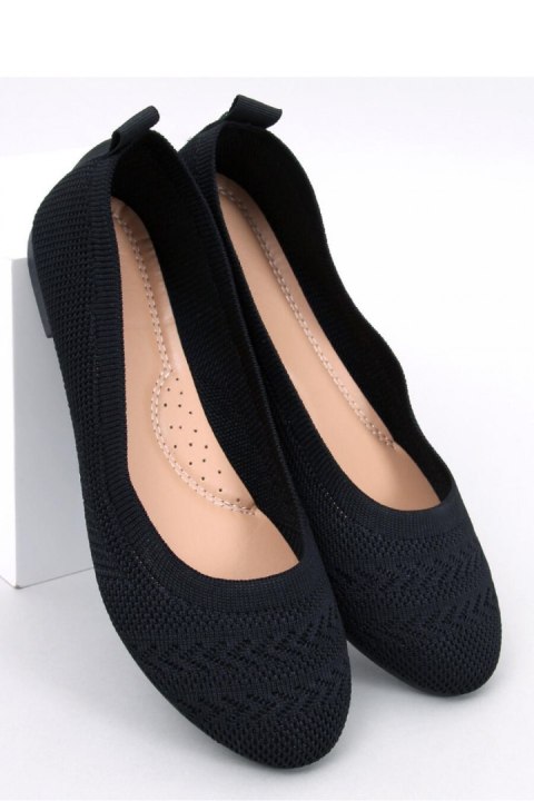 Baleriny z dzianiny NEWEY BLACK - Inello Inello Baleriny z dzianiny NEWEY BLACK - Inello Inello