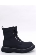 Botki sznurowane PEDDY BLACK - Inello Inello