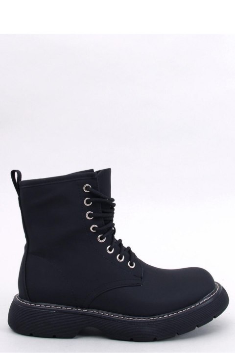 Botki sznurowane PEDDY BLACK - Inello Inello Botki sznurowane PEDDY BLACK - Inello Inello