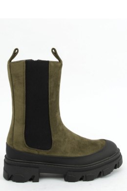 Botki sztyblety wysokie zielone RB122P GREEN - Inello Inello