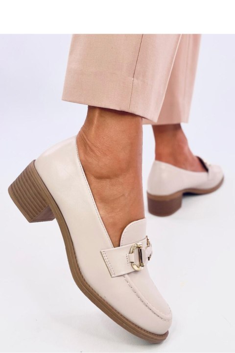 Czółenka na szerokim obcasie RABIER BEIGE - Inello Inello Czółenka na szerokim obcasie RABIER BEIGE - Inello Inello