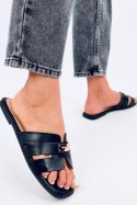 Sandał Klapki damskie DAUDI BLACK - Inello Inello