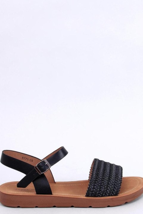 Sandałki w stylu boho SALINON BLACK - Inello Inello Sandałki w stylu boho SALINON BLACK - Inello Inello