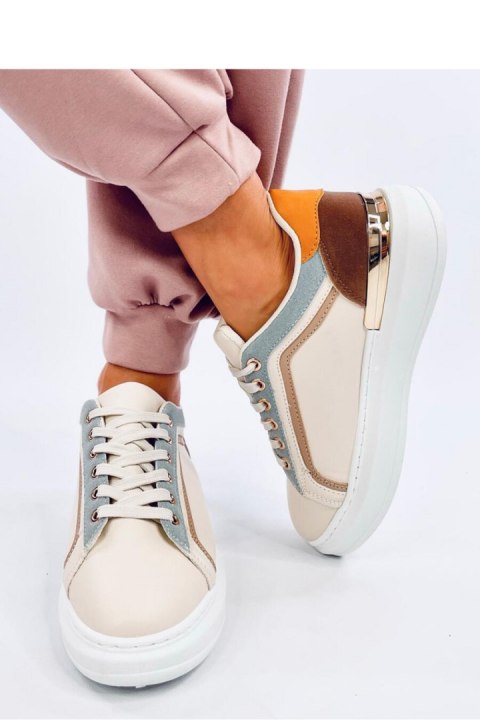 Sneakersy damskie DURIES BEIGE - Inello Inello Sneakersy damskie DURIES BEIGE - Inello Inello