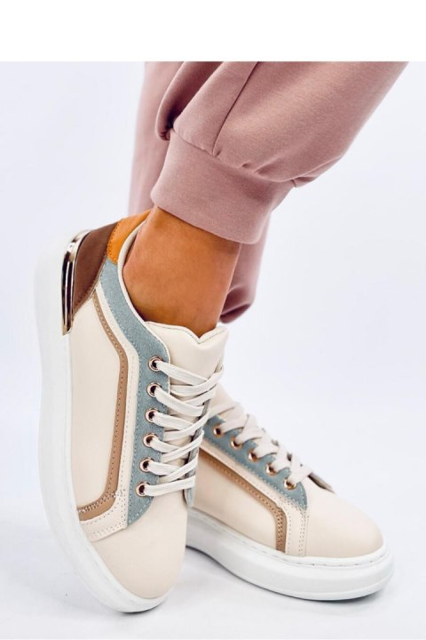Sneakersy damskie DURIES BEIGE - Inello Inello Sneakersy damskie DURIES BEIGE - Inello Inello