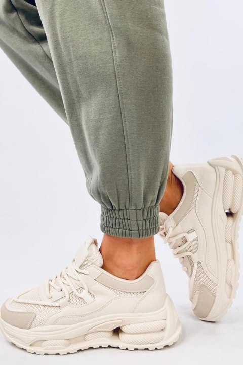 Sneakersy damskie SUDGEN BEIGE - Inello Inello Sneakersy damskie SUDGEN BEIGE - Inello Inello