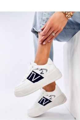 Sneakersy na platformie STERRY WHITE BLACK - Inello Inello