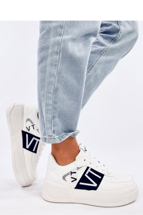 Sneakersy na platformie STERRY WHITE BLACK - Inello Inello Sneakersy na platformie STERRY WHITE BLACK - Inello Inello