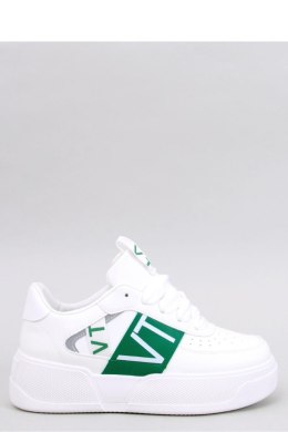 Sneakersy na platformie STERRY WHITE GREEN - Inello Inello