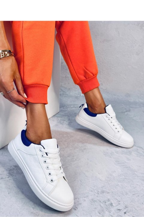 Trampki damskie KEELER WHITE/ROYALBLUE - Inello Inello Trampki damskie KEELER WHITE/ROYALBLUE - Inello Inello