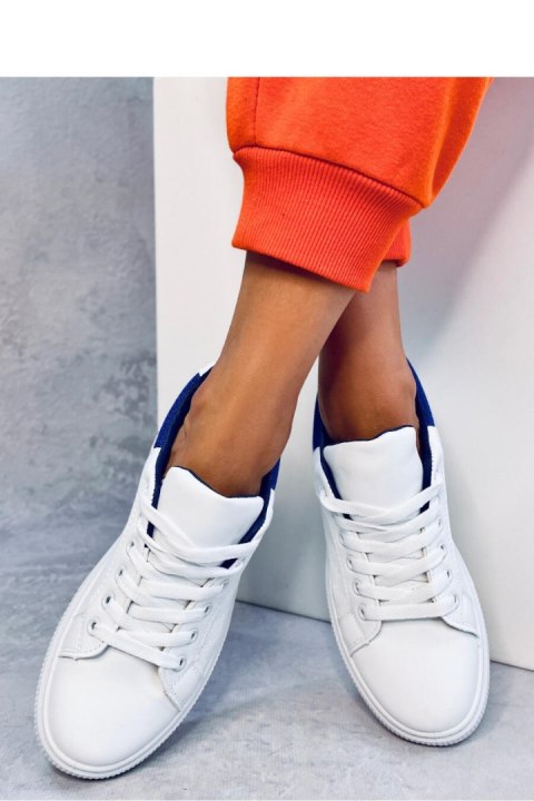 Trampki damskie KEELER WHITE/ROYALBLUE - Inello Inello Trampki damskie KEELER WHITE/ROYALBLUE - Inello Inello