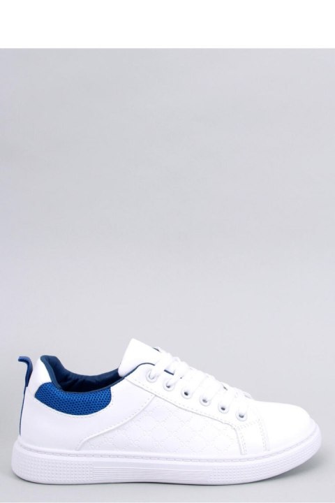 Trampki damskie KEELER WHITE/ROYALBLUE - Inello Inello Trampki damskie KEELER WHITE/ROYALBLUE - Inello Inello