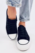 Trampki koronkowe FERRIE BLACK - Inello Inello