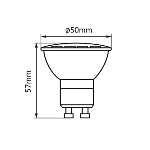 Żarówka LED Maclean, GU10, 5W, 220-240V~, 50/60Hz, barwa ciepła biała, 3000K, 400 lumenów, MCE435 WW Żarówka LED Maclean, GU10, 5W, 220-240V~, 50/60Hz, barwa ciepła biała, 3000K, 400 lumenów, MCE435 WW
