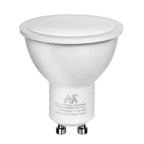 Żarówka LED Maclean, GU10, 7W, 220-240V~, 50/60Hz, barwa neutralna biała, 4000K, 490 lumenów, MCE437 NW Żarówka LED Maclean, GU10, 7W, 220-240V~, 50/60Hz, barwa neutralna biała, 4000K, 490 lumenów, MCE437 NW