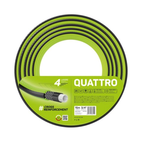 Wąż ogrodowy Cellfast Quattro 3/4" 15m Wąż ogrodowy Cellfast Quattro 3/4" 15m