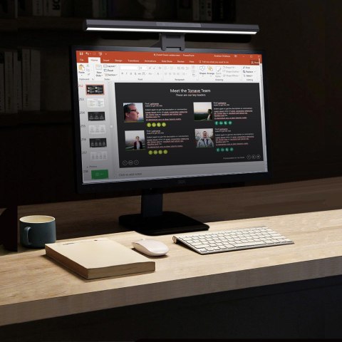Lampka LED lightbar do komputera/monitora regulowana Maclean, 3 kolory światła, regulacja jasności, USB Type-C, 5V, MCE620 Lampka LED lightbar do komputera/monitora regulowana Maclean, 3 kolory światła, regulacja jasności, USB Type-C, 5V, MCE620
