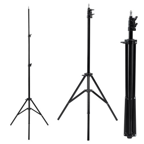 Statyw Maclean, do lampy pierścieniowej, LED 12", max. wysokość 200cm, max. obciążenie 3kg, MC-163 Statyw Maclean, do lampy pierścieniowej, LED 12", max. wysokość 200cm, max. obciążenie 3kg, MC-163