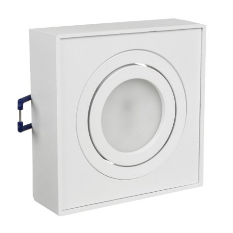 Lampa, oczko, oprawa sufitowa Maclean, dla źródeł światła MR16/GU10, kolor biały, 94x94x32mm, kwadratowa, alu, MCE464 W Lampa, oczko, oprawa sufitowa Maclean, dla źródeł światła MR16/GU10, kolor biały, 94x94x32mm, kwadratowa, alu, MCE464 W