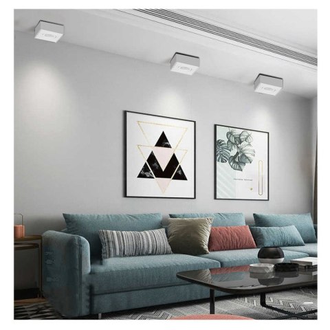Lampa, oczko, oprawa sufitowa Maclean, dla źródeł światła MR16/GU10, kolor biały, 94x94x32mm, kwadratowa, alu, MCE464 W Lampa, oczko, oprawa sufitowa Maclean, dla źródeł światła MR16/GU10, kolor biały, 94x94x32mm, kwadratowa, alu, MCE464 W
