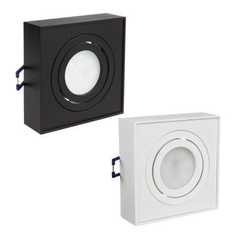 Lampa, oczko, oprawa sufitowa Maclean, dla źródeł światła MR16/GU10, kolor biały, 94x94x32mm, kwadratowa, alu, MCE464 W Lampa, oczko, oprawa sufitowa Maclean, dla źródeł światła MR16/GU10, kolor biały, 94x94x32mm, kwadratowa, alu, MCE464 W