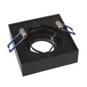 Oprawa podtynkowa, tuba LED Maclean, oczko, SPOT, dla MR16/GU10, kolor czarny, 94x94x32mm, kwadratowa, alu, MCE464 B