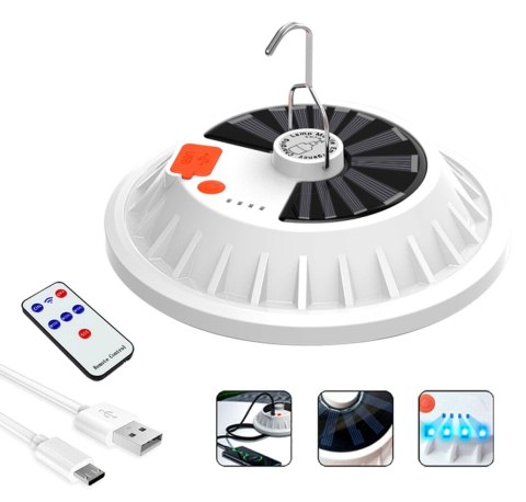 ZD13A Lampa kempingowa solar 60 led ZD13A Lampa kempingowa solar 60 led