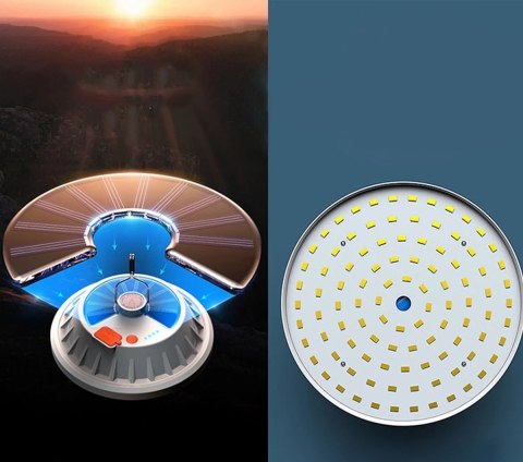 ZD13A Lampa kempingowa solar 60 led ZD13A Lampa kempingowa solar 60 led