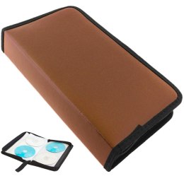AG428A Etui na płyty 80 płyt cd/dvd brąz