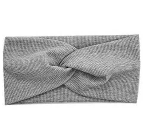 BQ47D Opaska do włosów 9x23cm szara BQ47D Opaska do włosów 9x23cm szara