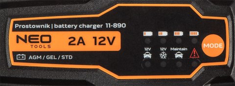 Prostownik automatyczny 2A/35W, 4-60Ah, do akumulatorów kwasowych / AGM / GEL Prostownik automatyczny 2A/35W, 4-60Ah, do akumulatorów kwasowych / AGM / GEL