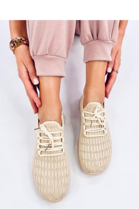 Buty sportowe skarpetkowe BARKES BEIGE - Inello Inello Buty sportowe skarpetkowe BARKES BEIGE - Inello Inello