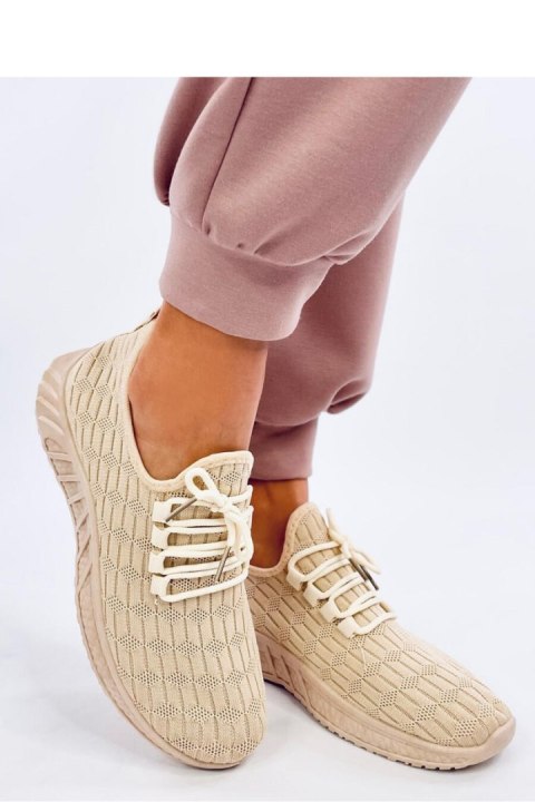 Buty sportowe skarpetkowe BARKES BEIGE - Inello Inello Buty sportowe skarpetkowe BARKES BEIGE - Inello Inello